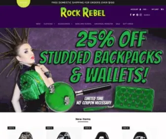 Rockrebelshop.com(Rock Rebel Shop Alternative Fashion Clothing & Accessories) Screenshot