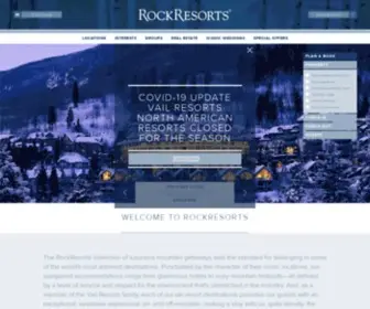 Rockresorts.com(Luxury Mountain Resorts) Screenshot