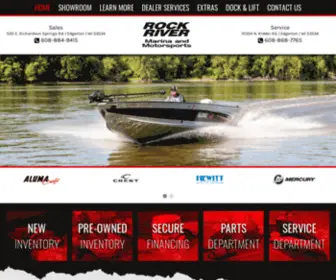 Rockrivermarina.com(Rock River Marina and Motorsports is located in Edgerton) Screenshot