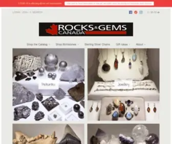 Rocksandgemscanada.com(Rocks and Gems Canada) Screenshot