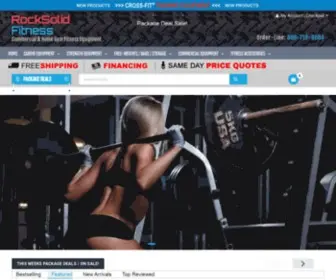 Rocksolidfitness.com(Fitness Equipment Home Gym and Commercial Exercise Machines) Screenshot