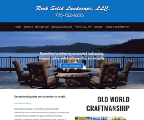Rocksolidnv.com(Reno Landscape Contractor) Screenshot
