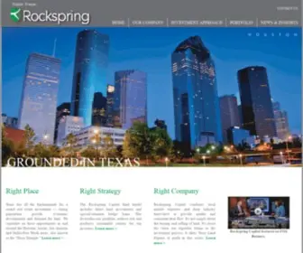 Rockspringcap.com(Texas Land Related Asset & Real Estate Investments Firm) Screenshot