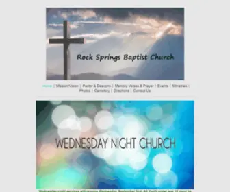 Rockspringsbaptistchurch.org(Rock Springs Baptist Church) Screenshot