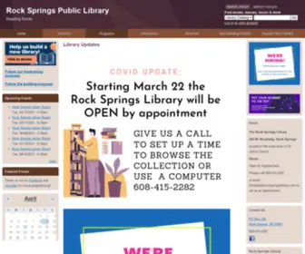 Rockspringslibrary.com(Rock Springs Public Library) Screenshot