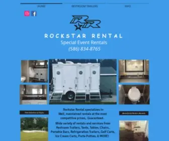 Rockstarrentalco.com(Rockstar Rental Restroom Trailer) Screenshot