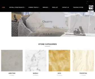 Rockstone.biz(Rockstone iranian natural stone exporter) Screenshot