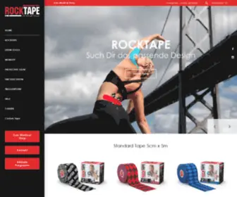 Rocktape.at(Der Weltmarktführer für kinesiologische Tapes) Screenshot