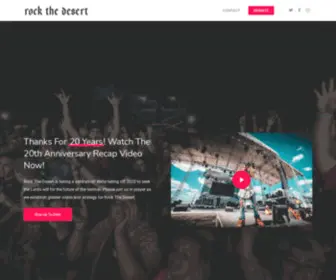 Rockthedesert.com(Three days featuring your favorite bands) Screenshot