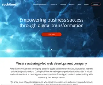 Rocktime.co.uk(Empowering business success through digital transformation) Screenshot