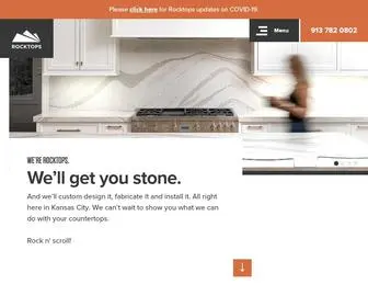 Rocktopskc.com(RockTops Granite & Stone Fabrication) Screenshot