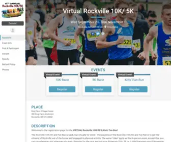 Rockville10K5K.com(The Rockville 10K/ 5K) Screenshot