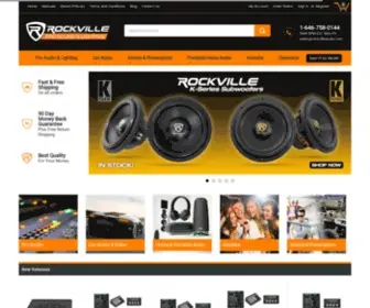 Rockvilleaudio.com(Buy the top audio gear manufacturer direct) Screenshot