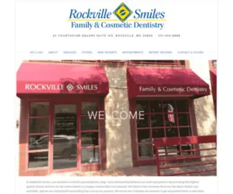 Rockvillesmiles.com(ROCKVILLE SMILES) Screenshot