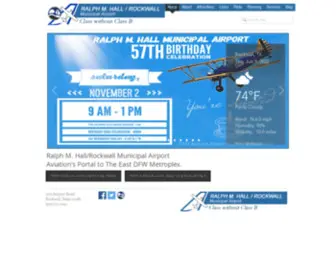 Rockwallairport.com(Rockwall Municipal Airport) Screenshot