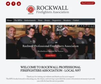 Rockwallfirefighters.org(Rockwall Professional Firefighters Association) Screenshot