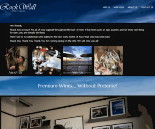 Rockwallwines.com(Rock Wall Wine Company) Screenshot