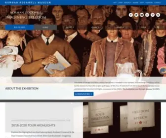 Rockwellfourfreedoms.org(About the Touring Exhibition Enduring Ideals) Screenshot