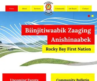 Rockybayfn.ca(Biinjitiwaabik Zaaging Anishinaabek) Screenshot