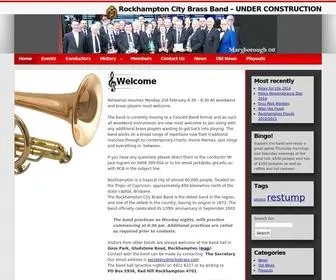 Rockybrass.com(Rockhampton City Brass Band) Screenshot