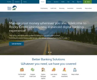 Rockycreditunion.com(Rocky Credit Union Serves You Best) Screenshot