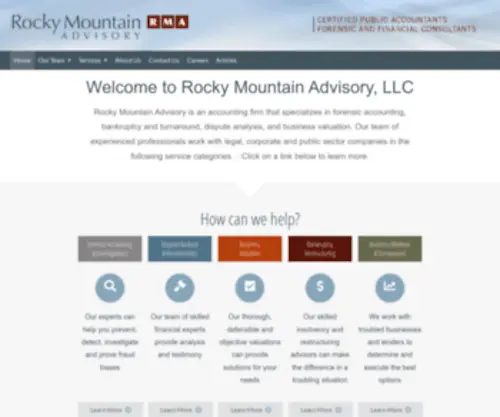 Rockymountainadvisory.com(Rocky Mountain Advisory) Screenshot