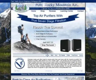 Rockymountainairpurifiers.com(Rocky Mountain Air) Screenshot