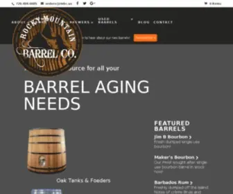 Rockymountainbarrelcompany.com(Rocky Mountain Barrel Company) Screenshot