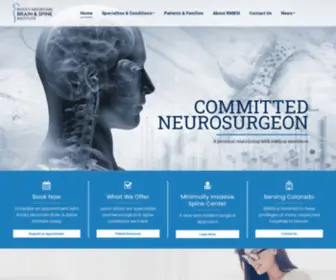 Rockymountainbrainandspineinstitute.com(Rocky Mountain Brain and Spine Institute) Screenshot