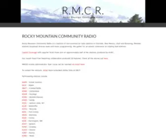 Rockymountaincommunityradio.org(Rocky Mountain Community Radio) Screenshot