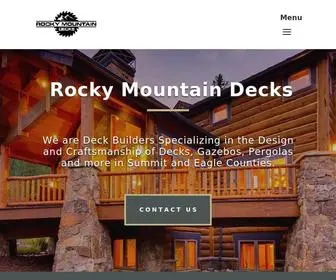 Rockymountaindecks.com(Rocky Mountain Decks) Screenshot