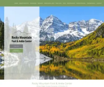 Rockymountainfootandanklecenter.com(Rocky Mountain Foot & Ankle Center) Screenshot