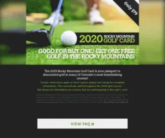 Rockymountaingolfcard.com(2023 Rocky Mountain Golf Card) Screenshot