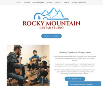 Rockymountainguitar.com(About) Screenshot