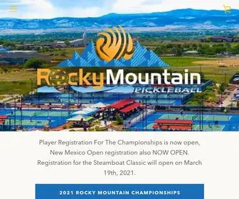 Rockymountainpickleball.com(Rocky Mountain Pickleball Tournaments) Screenshot