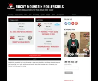 Rockymountainrollergirls.com(Denver's Original Women's Flat Track Roller Derby League) Screenshot