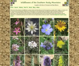 Rockymountainsflora.com(Wildflowers of the Southern Rocky Mountains) Screenshot