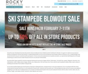 Rockymountainskiandboard.com(Visit during our Ski Blitz Sale where everything) Screenshot