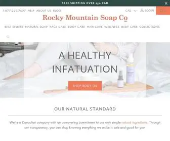 Rockymountainsoap.com(Rocky Mountain Soap Company) Screenshot