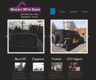 Rockymtnsign.com(Commercial Signs) Screenshot