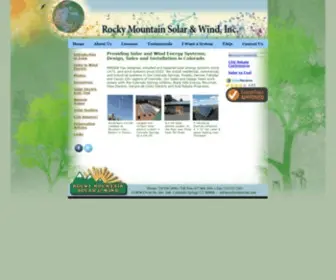 Rockymtnsolar.com(Rocky Mountain Solar & Wind) Screenshot