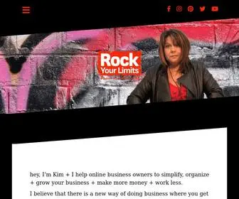 Rockyourlimits.com(Rock Your Limits with Kim Beckers) Screenshot