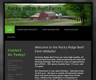 Rockyridgebeeffarm.com(Rocky Ridge Beef Farm) Screenshot