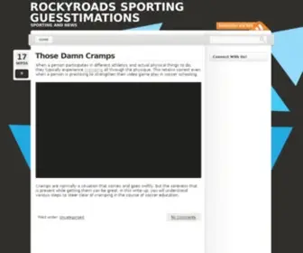 Rockyroads.net(Rockyroads Sporting Guesstimations) Screenshot