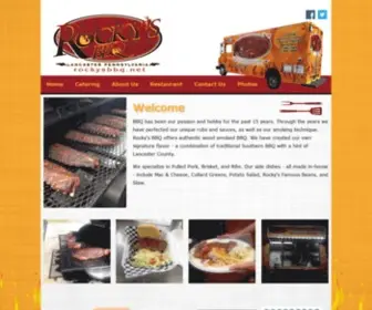 Rockysbbq.net(Rocky's BBQ Lancaster) Screenshot