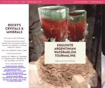 Rockyscrystalsonline.com(Rocky's Crystals & Minerals) Screenshot