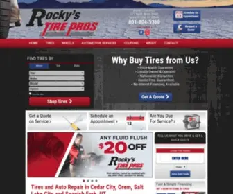 Rockystirepros.com(Rocky's Tire Pros) Screenshot