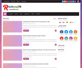 Rockyup70.com(Weight loss) Screenshot