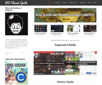 Roclassic-Guide.com(The Ultimate Guides to Ragnarok Online Classic) Screenshot