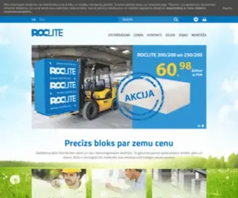 Roclite.lv(Gāzbetona bloki) Screenshot